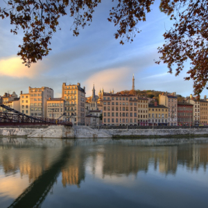 Le Vieux- Lyon et la Passerelle Saint-Vincent  © Tristan Deschamps